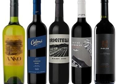 Recién Descorchados de Noviembre 2012: ANKO Torrontés 2012 - Colomé Auténtico Malbec 2011 - Matías Riccitelli Malbec Vineyard Selection 2009 - Altas Cumbres Malbec 2011 - Riglos Gran Cabernet Franc 2010
