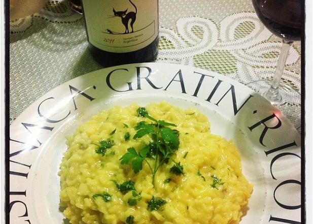 Maula Pinot Noir Oak 2011 con Risotto alla Milanese
