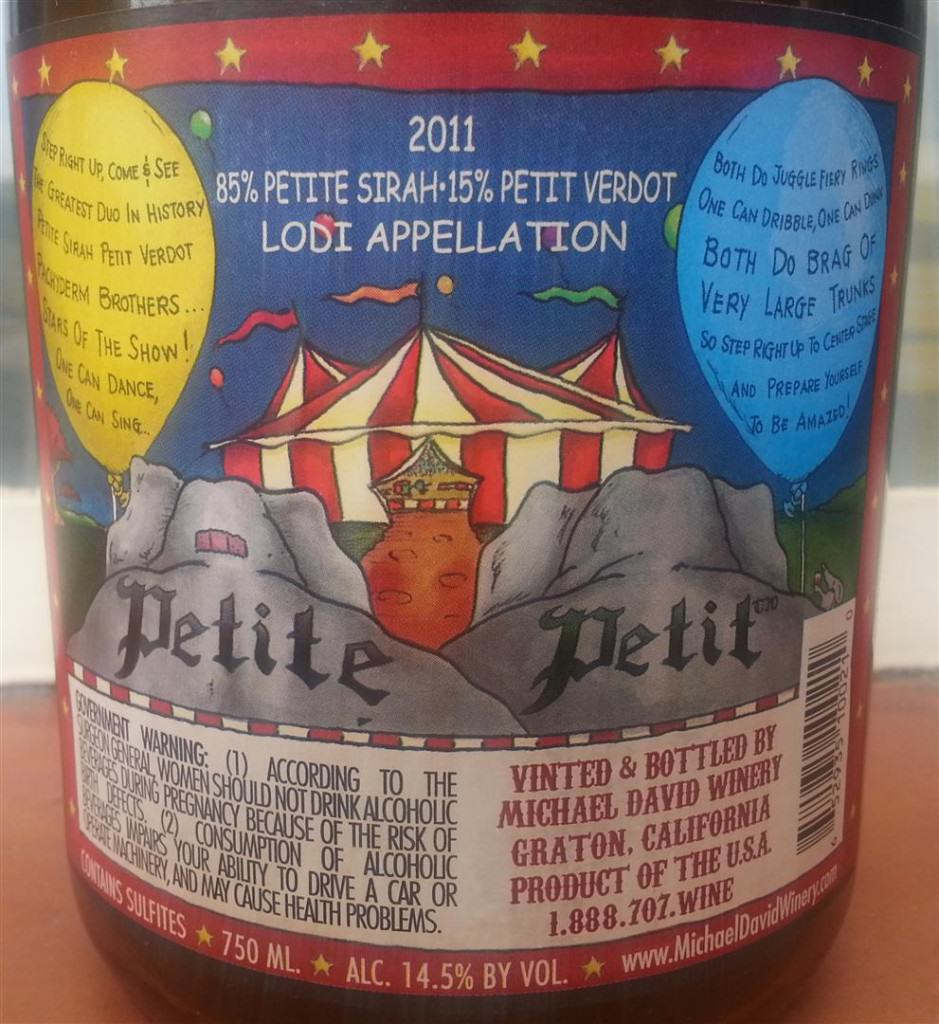 Contraetiqueta de Petite Petit