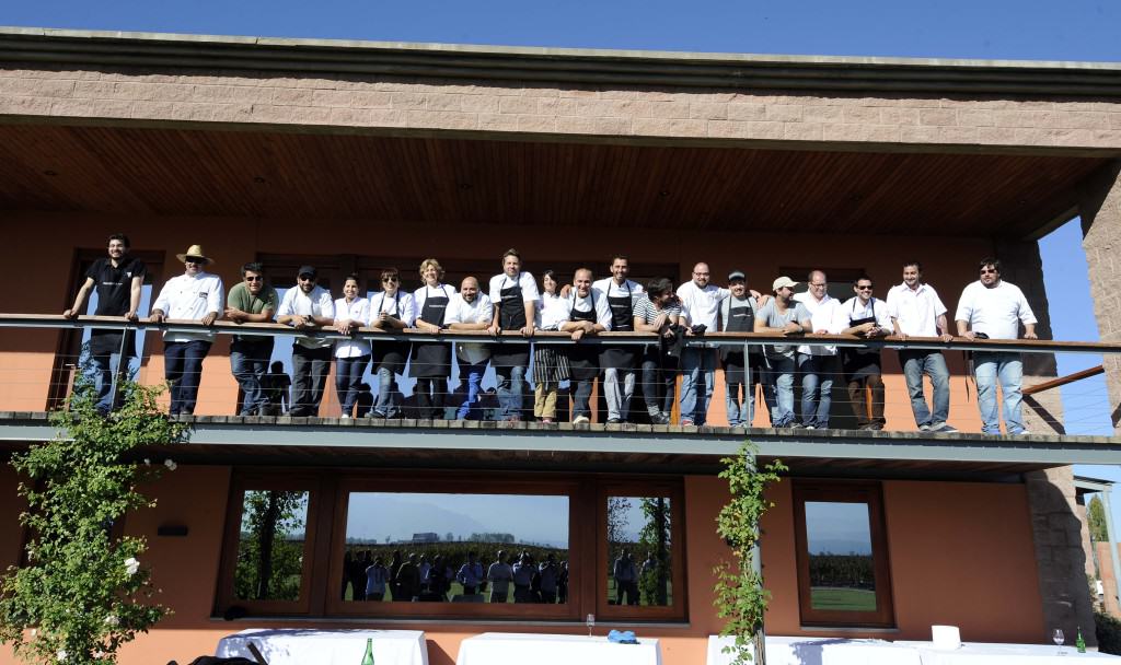 Por el Día Mundial del Malbec los Gajo y los chefs mendocinos celebraron todos juntos ayer martes en la bodega Ruca Malen, Mendoza