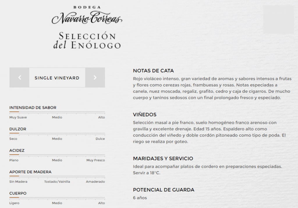 Navarro Correas Selección del Enólogo Single Vineyard Malbec