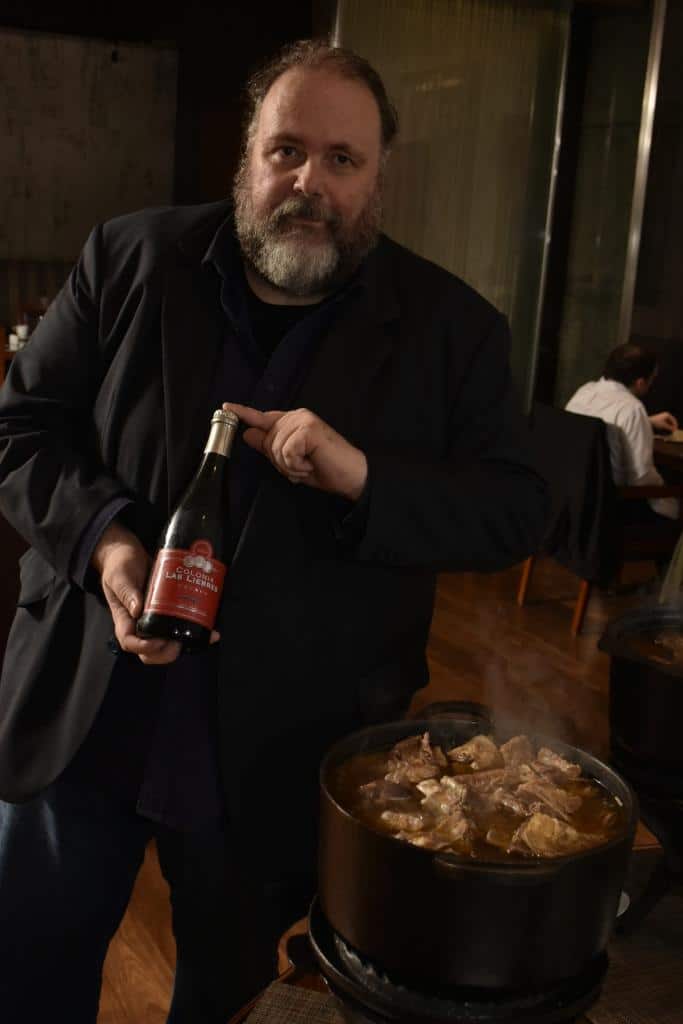 Pietro Sorba con la Brusca y el Bollito Misto