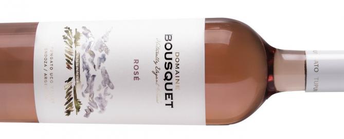 Domaine Bousquet Premium Rosé 2019, con esta nueva cosecha, la bodega orgánica de Gualtallary, presenta un rosado renovado