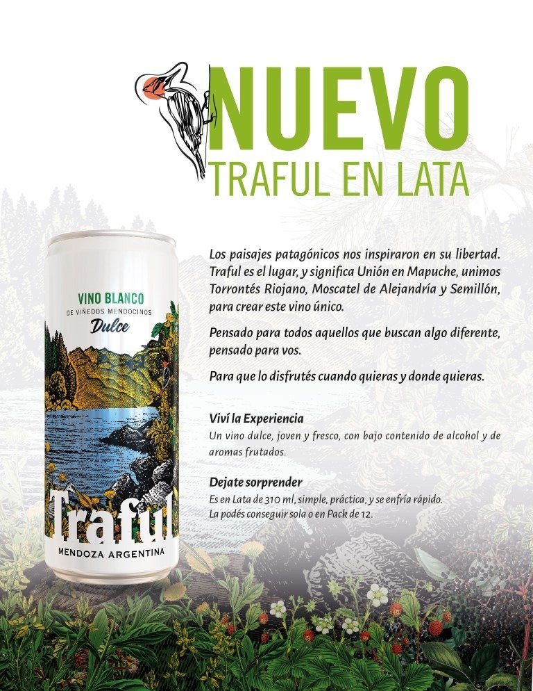Bodegas López lanza su primer vino en lata Traful Vino Blanco Dulce (3)