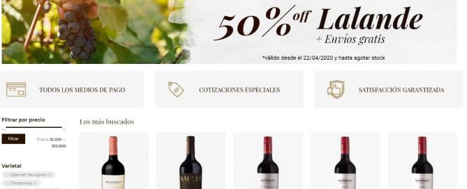 Domaine Bousquet relanzó su tienda online