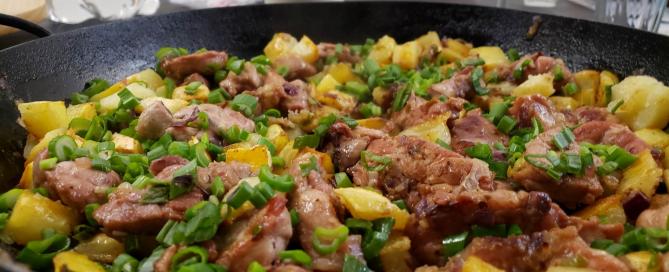 Mollejas al Verdeo y Malcriado Malbec 2015