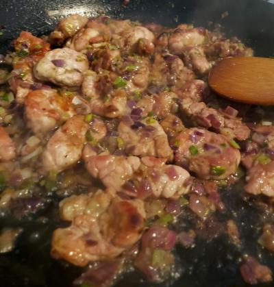 Mollejas al Verdeo y Malcriado Malbec 2015