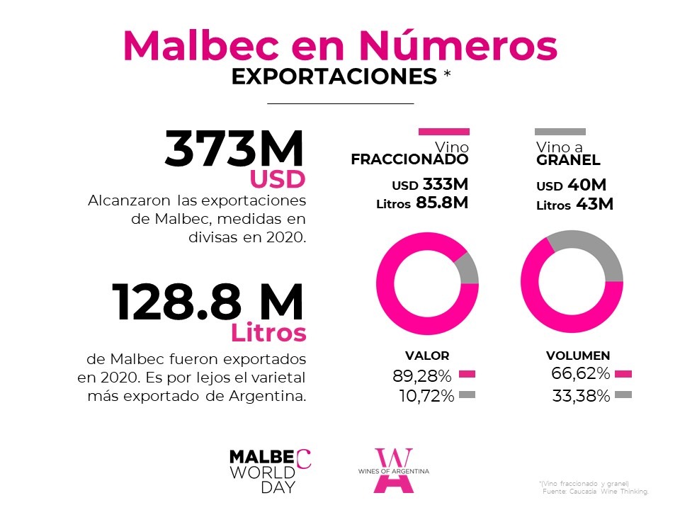 Malbec Argentino - el varietal más exportado de Argentina