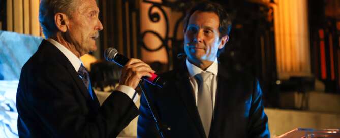 Alberto Arizu (p) y Alberto Arizu (h) en la celebración de los 120 años de Luigi Bosca