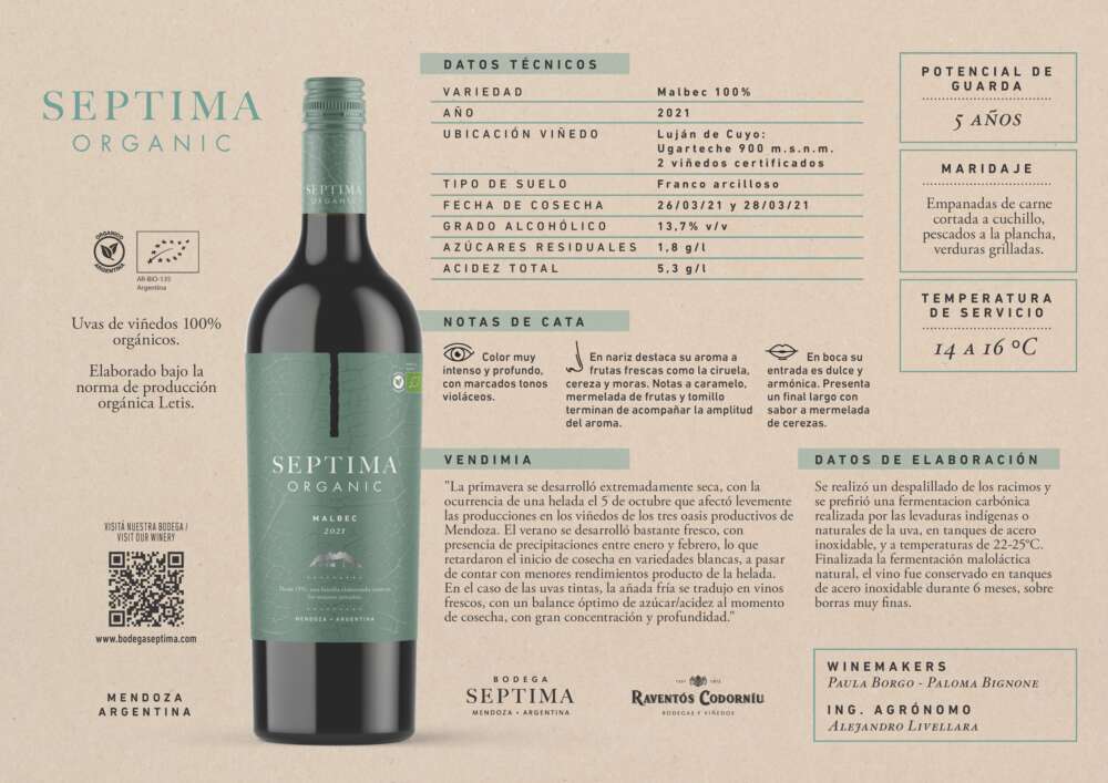 Séptima Organic Malbec 2021